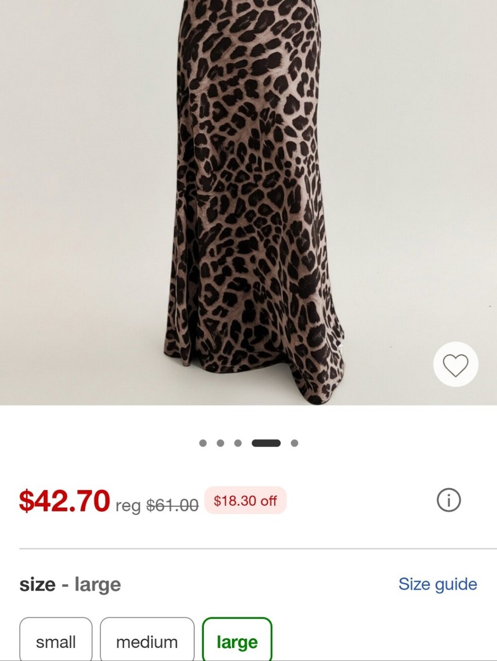 Leopard Print Maxi Skirt - Brown/Black